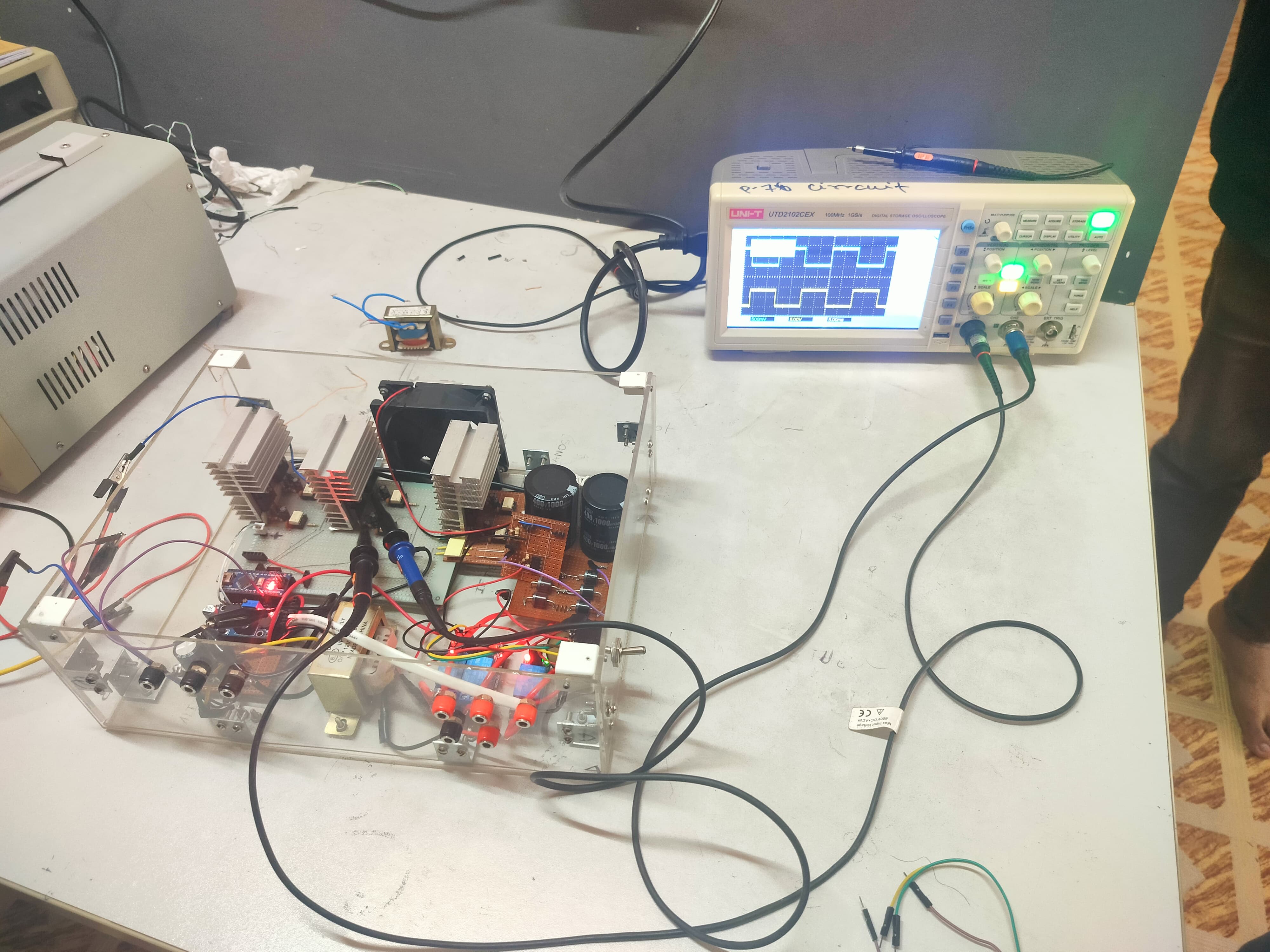 Single Testing using Oscilloscope